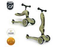 Scoot & Ride Highwaykick 1 Jeździk i hulajnoga 2w1 Olive - 1265377 - zdjęcie 2